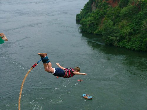 Bungee Jumping On the Nile River