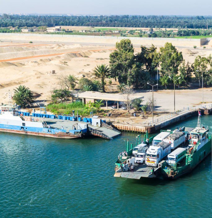 Ferry sailing from Dar es Salaam to Zanzibar across the Indian Ocean.
